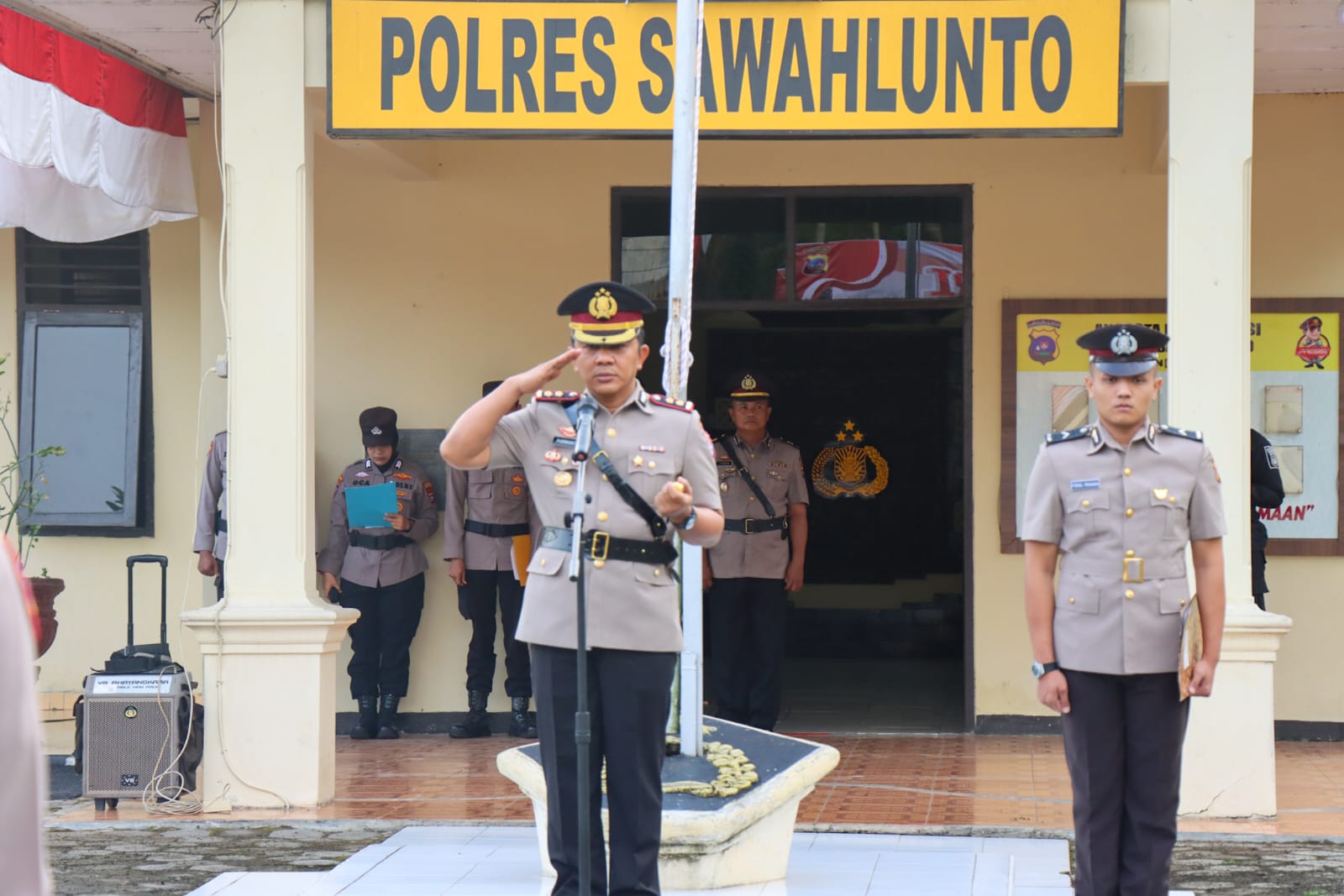 Kapolres Sawahlunto Pimpin Lansung Upacara Peringatan Hari Juang Polri di Polda Sumbar