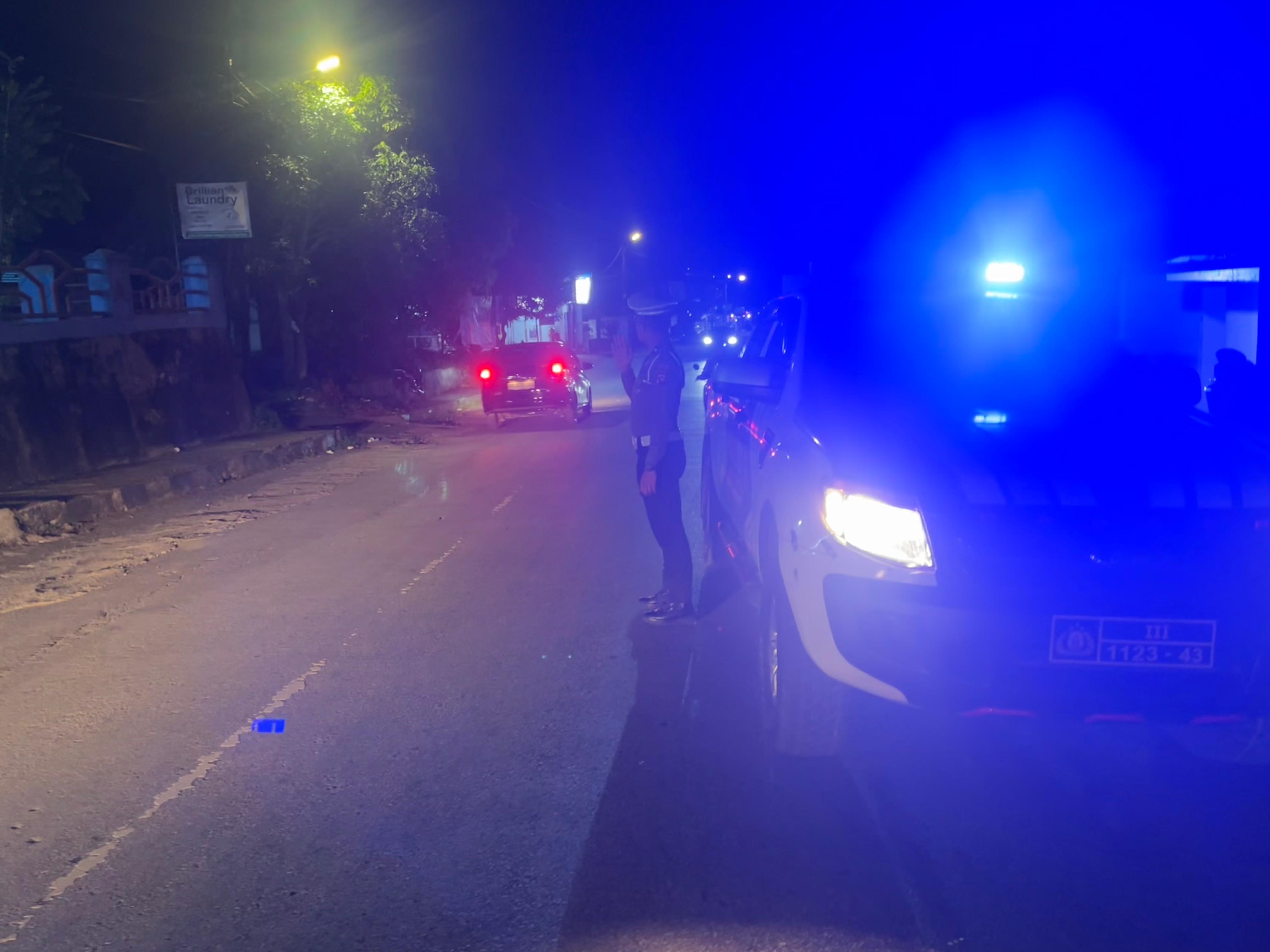 Satuan Lalu Lintas Polres Sawahlunto Laksanakan Patroli Malam Hari Cegah Kemacetan dan Kecelakaan Lalu Lintas